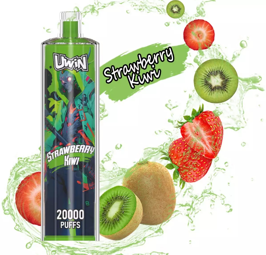 Uwin Tornado 35K Music Blauwe Bes Framboos & Uwin Shisha Hookah Crystal 20K Aardbei Kiwi in de Belgische vape-scene 2025